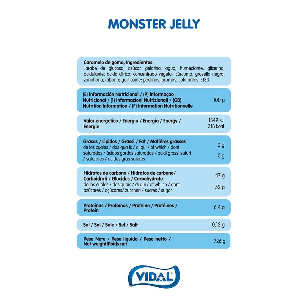 Monster Jelly Vidal - Estuche 66 unidades