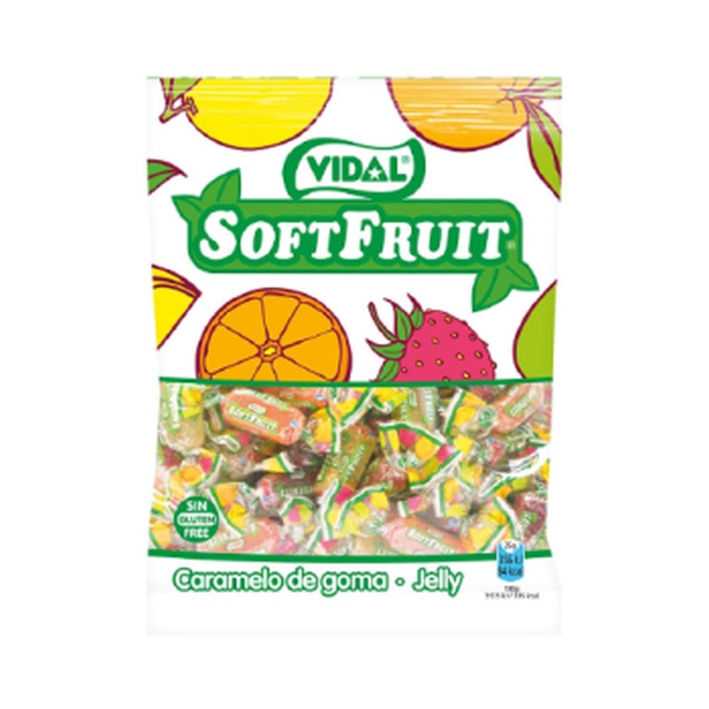 Caramelo de goma Vidal Soft Fruit 80g - Pack 14 unidades