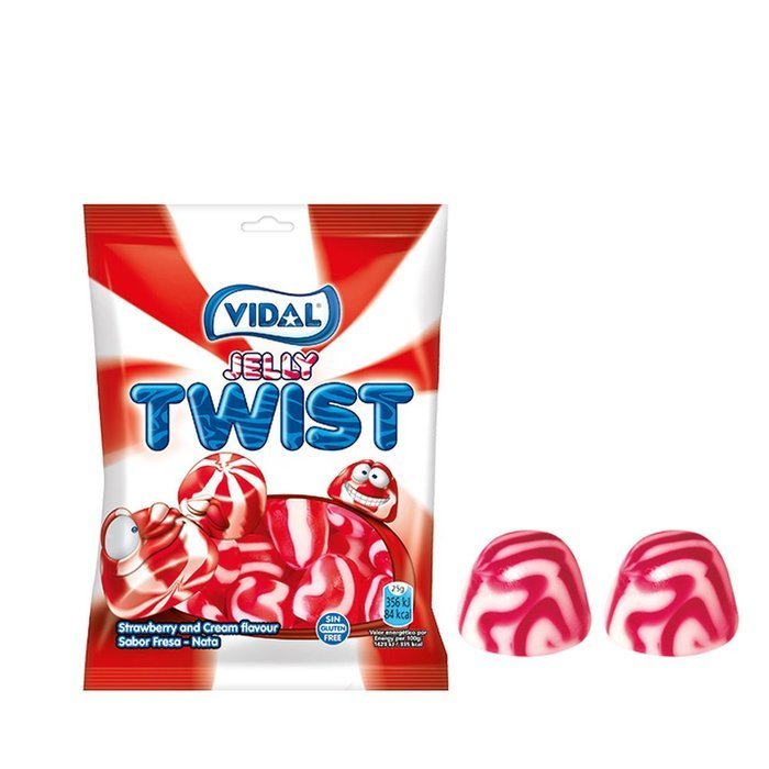 Golosina Besos Twist Bolsa 90 g Vidal Golosinas