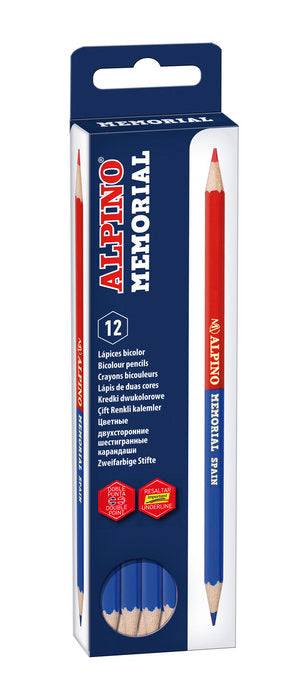 LAPIZ ALPINO MEMORIAL BICOLOR 12 UNIDADES | 1 UNIDADES | (ALPINO) Imagen principal del producto