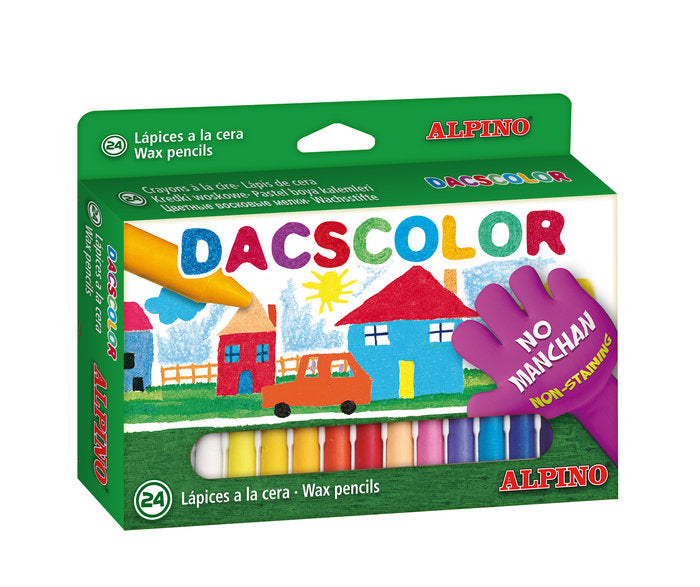 Cera Dacscolor 24 Colores Surtidos Marca DACS