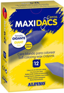 Ceras blandas Marrón DACS Pack 12 para manualidades y dibujo Imagen principal del producto