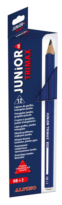 LAPIZ ALPINO JUNIOR TRIMAX HB GRUESO GRAFITO | 12 UNIDADES | (ALPINO) Imagen principal del producto