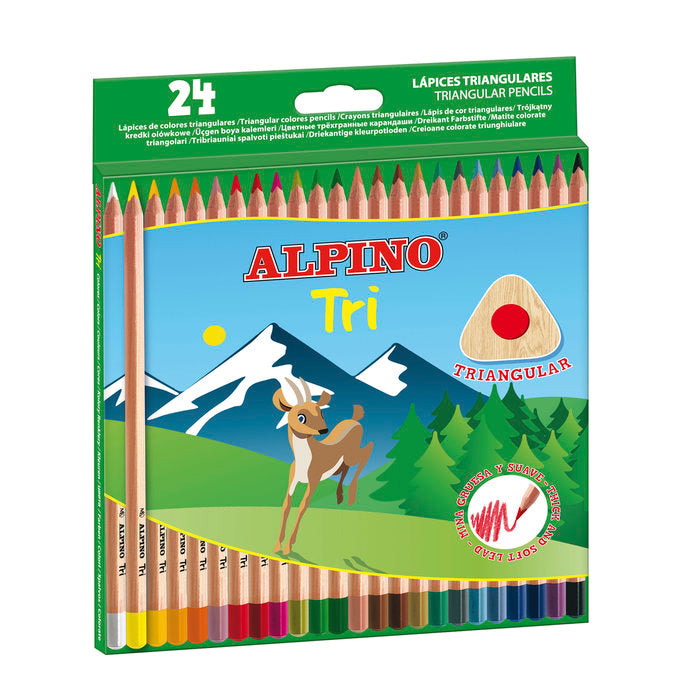 Estuche 24 Lapices de Colores Alpino Tri Colores Surtidos Imagen principal del producto