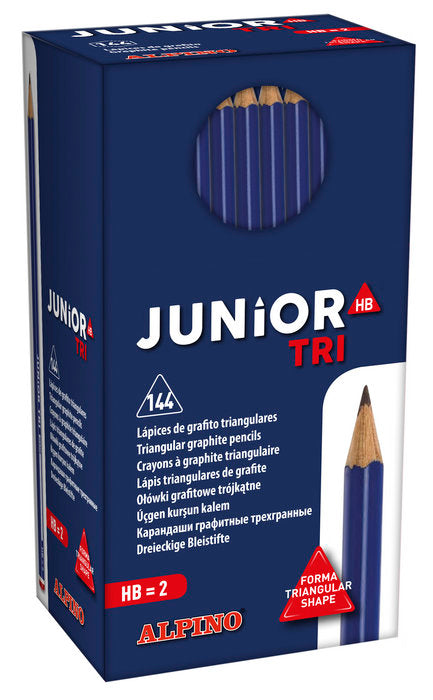 Lapices Grafito Triangular Junior Nº2 Hb Alpino Marca Pack 144 Imagen principal del producto