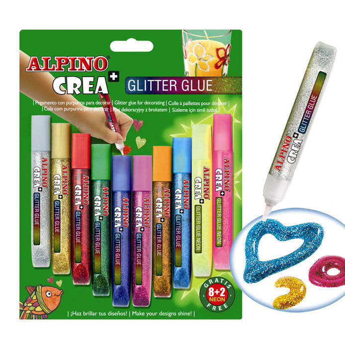BLISTER 8 + 2 GLITTER CLASSIC ALPINO | 1 UNIDADES | (ALPINO) Imagen principal del producto
