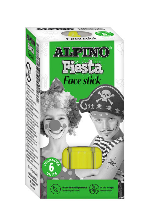 MAQUILLAJE ALPINO SET 6 UNID FACE STICK AMARILLO | 1 UNIDADES | (ALPINO) Imagen principal del producto
