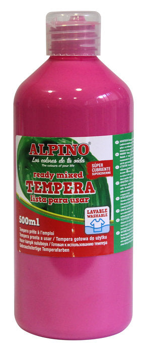TEMPERA LIQUIDA ALPINO 500ML MAGENTA | 6 UNIDADES | (ALPINO)