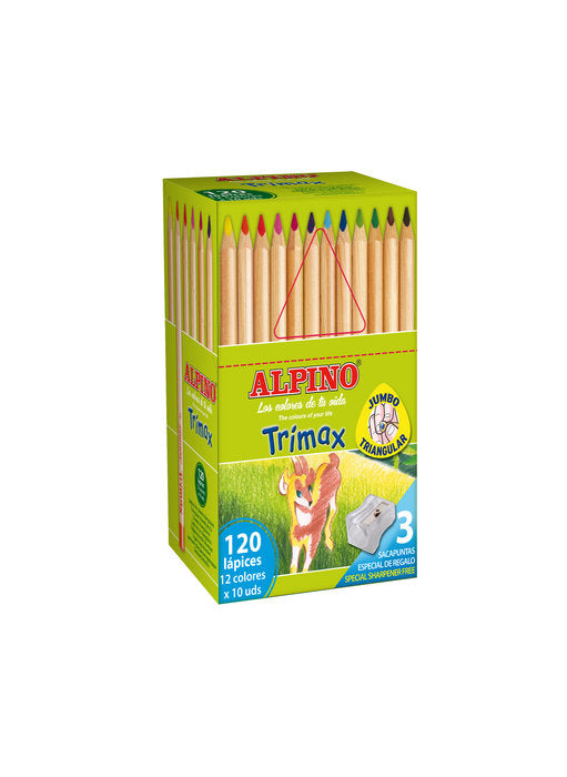 LAPIZ ALPINO TRIMAX ECONOMY PACK 120 UNIDADES | 1 UNIDADES | (ALPINO)