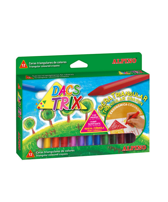 CERA DACSTRIX ALPINO 12 COLORES SURTIDOS | 1 UNIDADES | (DACS)