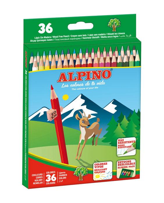 LAPIZ ALPINO 36 COLORES ESTUCHE CARTON | 1 UNIDADES | (ALPINO) Imagen principal del producto