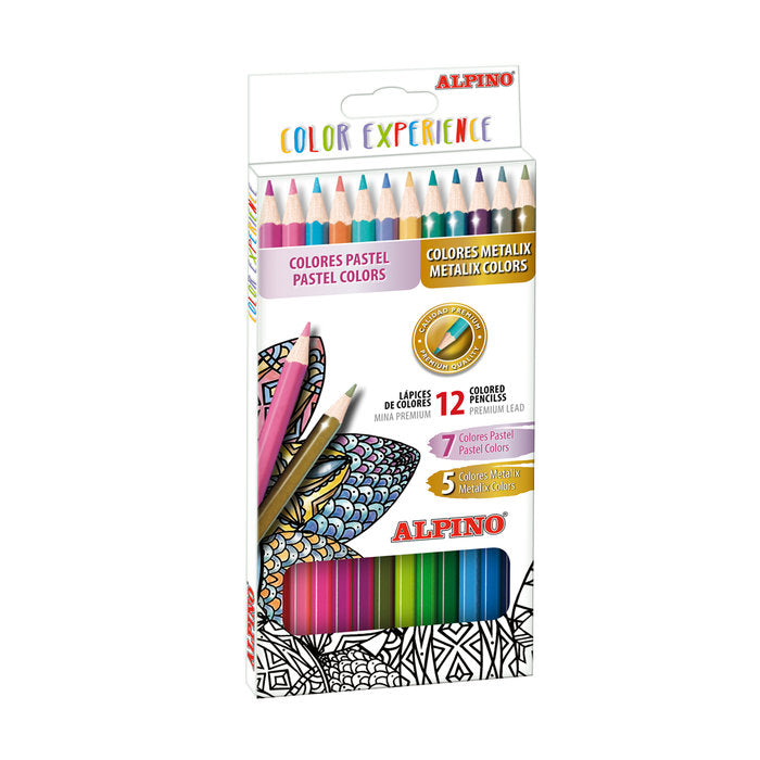 LAPIZ ALPINO COLOR EXPERIENCE 12 COLORES SURTIDOS | 1 UNIDADES | (ALPINO)