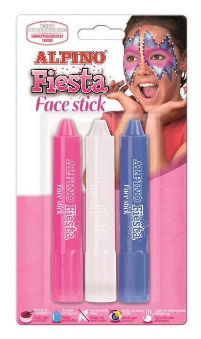 MAQUILLAJE ALPINO FACE STICK PRINCESS BLISTER 3 UDS | 1 UNIDADES | (ALPINO) Imagen principal del producto