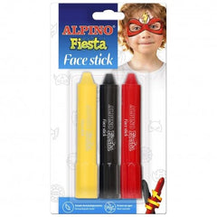 MAQUILLAJE ALPINO FACE STICK SUPERHEROES BLISTER 3 UDS | 1 UNIDADES | (ALPINO)
