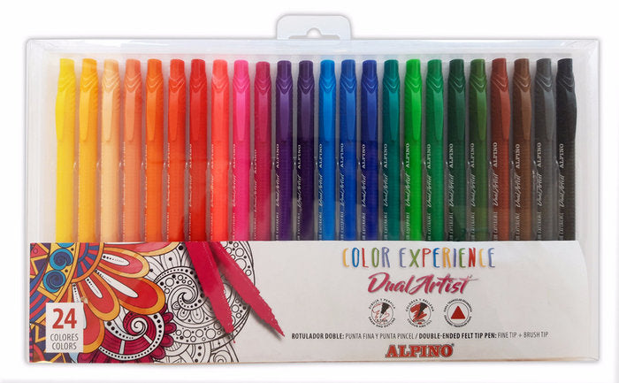 Rotulador Dual Artist Color Experience 24 Colores Surtidos | Alpino | Pack 1 Unidades Imagen principal del producto