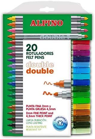 Rotulador Alpino Doble 24 Colores | Alpino | Pack 1 Unidades Imagen principal del producto