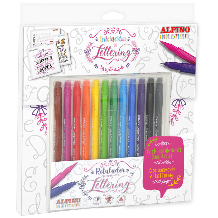 ROTULADOR ALPINO COLOR EXPERIENCE DUAL ARTIST PACK LETTERIN | 1 UNIDADES | (ALPINO) Imagen principal del producto