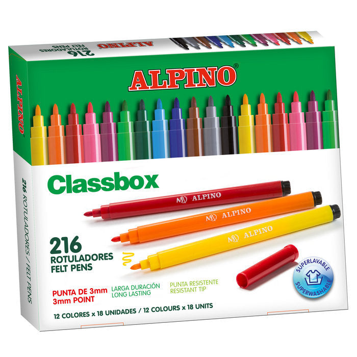Rotulador Alpino Pack Economico C/216 | Alpino | Pack 1 Unidades Imagen principal del producto