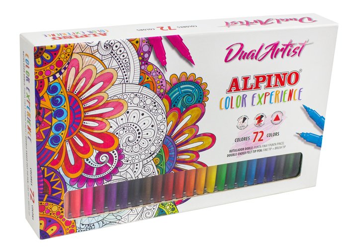 Rotulador Dual Artist Color Experience 72 Colores Surtidos ALPINO Imagen principal del producto