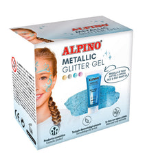 MAQUILLAJE ALPINO GLITTER GEL METALICO AZUL | 6 UNIDADES | (ALPINO)