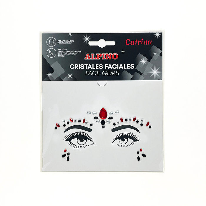 SET CRISTALES FACIALES CATRINA BLISTER 1 UD | 1 UNIDADES | (ALPINO) Imagen principal del producto