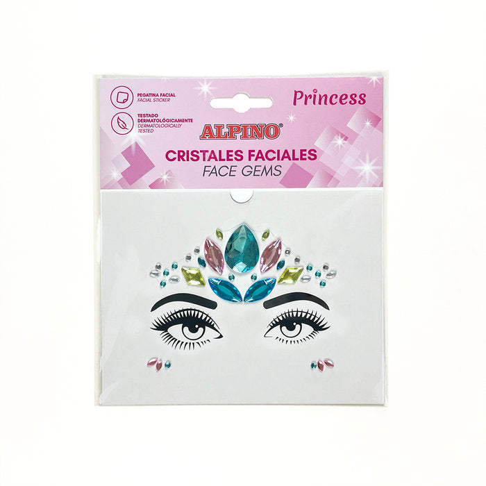 SET CRISTALES FACIALES PRINCESS BLISTER 1 UD | 1 UNIDADES | (ALPINO)