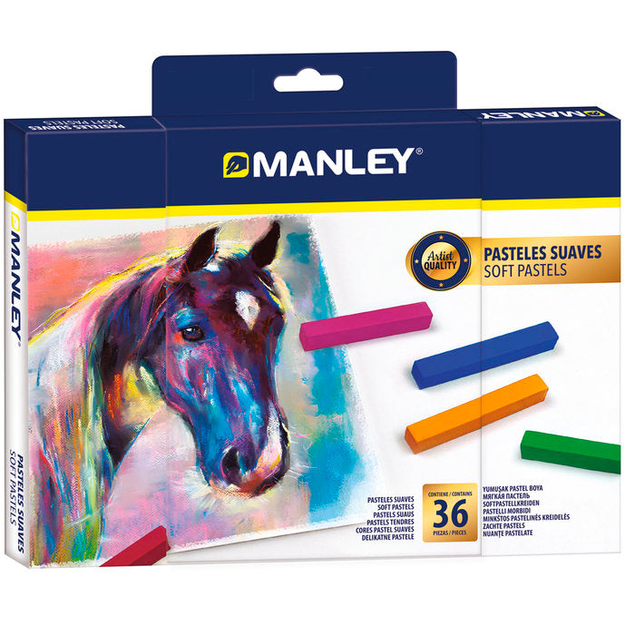 Estuche 36 barras pastel suave colores surtidos Manley Imagen principal del producto