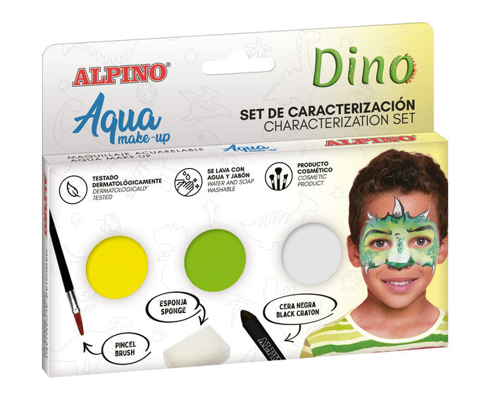 SET MAQUILLAJE CARACTERIZACION DINO | 1 UNIDADES | (ALPINO)