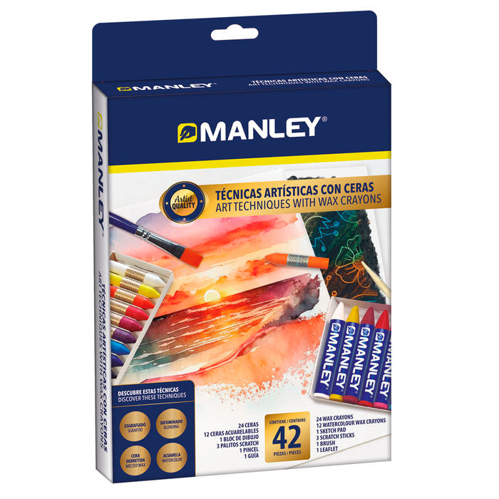 SET TECNICAS ARTISTICAS CON CERAS MANLEY | 1 UNIDADES | (MANLEY PRODUCTOS, S,A,)