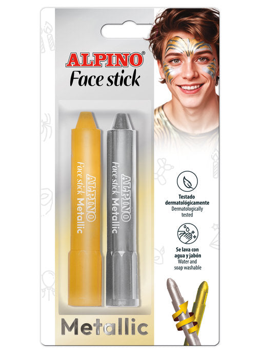 MAQUILLAJE ALPINO SET 6 UNID FACE STICK PLATA | 1 UNIDADES | (ALPINO) Imagen principal del producto