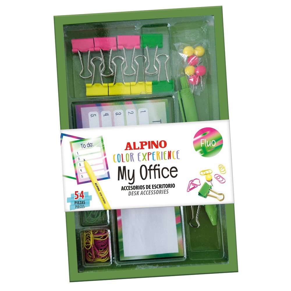 Set Accesorios Oficina Alpino Colorexperience Fluor