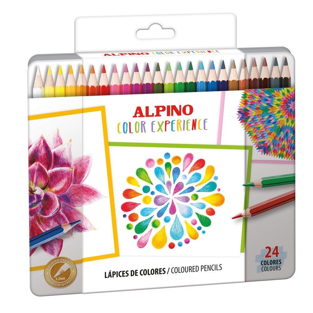 Lápiz Alpino Colorexperience 24 Colores Caja Metálica Imagen principal del producto