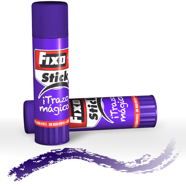 Pegamento en barra morado 40g Fixo Stick Mágico – Pack 12 unidades Imagen principal del producto