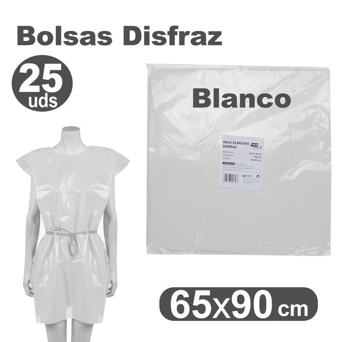 Bolsa Disfraz 65x90 cm 25 Unidades Blanco GRAFOPLAS Imagen principal del producto