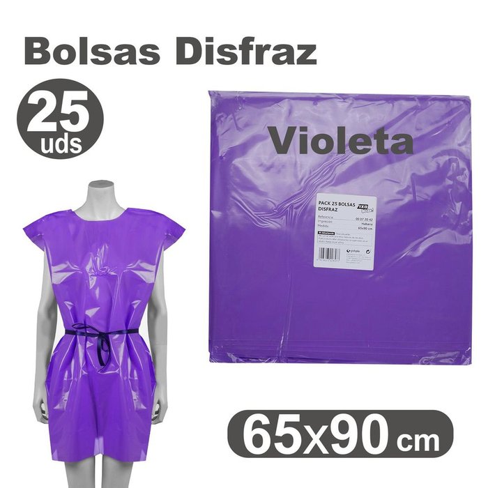 Bolsa Disfraz 65x90 25 Unidades Violeta GRAFOPLAS Imagen principal del producto
