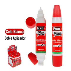COLA BLANCA 35G FIXO CON APLICADOR DOBLE | 12 UNIDADES | (GRAFOPLAS)