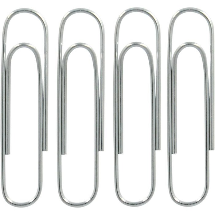 Pack 10 cajas con 80 clips galvanizados 50mm nº 4 grafoplas Imagen principal del producto