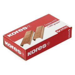 GRAPAS KORES COBREADAS 24/6 1000 UNIDADES | 10 UNIDADES | (KORES)