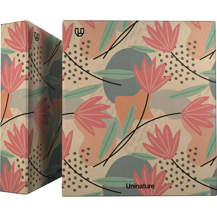 CARPETA A4 FORRADA 4 ANILLAS 40MM UNINATURE FLORES | 1 UNIDADES | (GRAFOPLAS DISEÑO) Imagen principal del producto