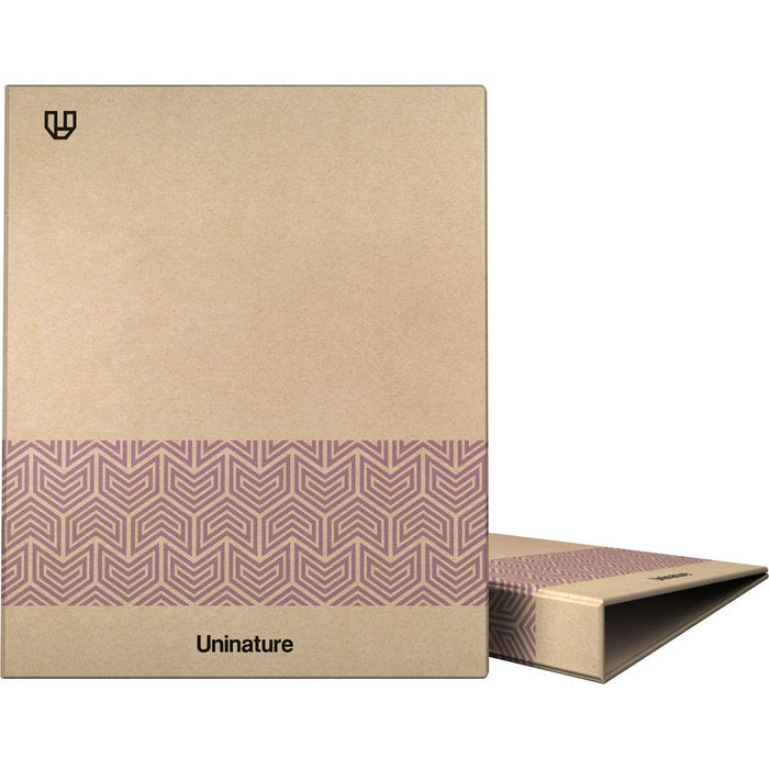 Carpeta A4 4 Anillas Uninature Violeta Cartón Forrado Marca Unipapel Imagen principal del producto