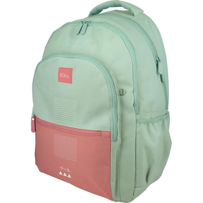 Mochila Roomy Kuru 3 Rosa-Verde Agua | Grafoplas