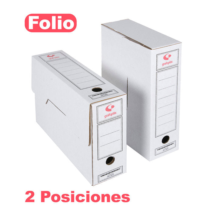 ARCHIVO DEFINITIVO FOLIO CARTON | 50 UNIDADES | (GRAFOPLAS)