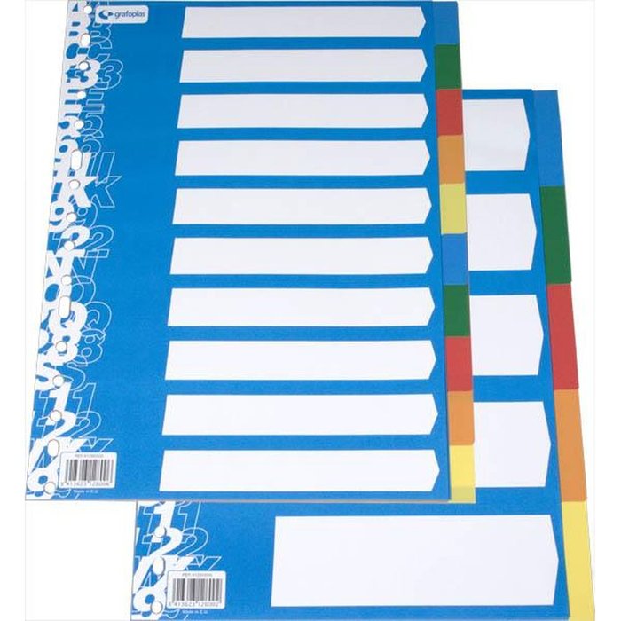 ✅ SEPARADORES FOLIO 10 POSICIONES ECOLOGICO 16 TALADROS Imagen principal del producto