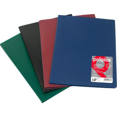 CARPETA POLIPLAS 30 FUNDAS DIN A4 AZUL CIELO | 1 UNIDADES | (GRAFOPLAS)