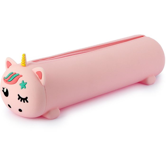PORTATODO UNICORNIO ACOSTADO PETS SILICONA TELESCOPICO BITS | GRAFOPLAS DISEÑO Imagen principal del producto
