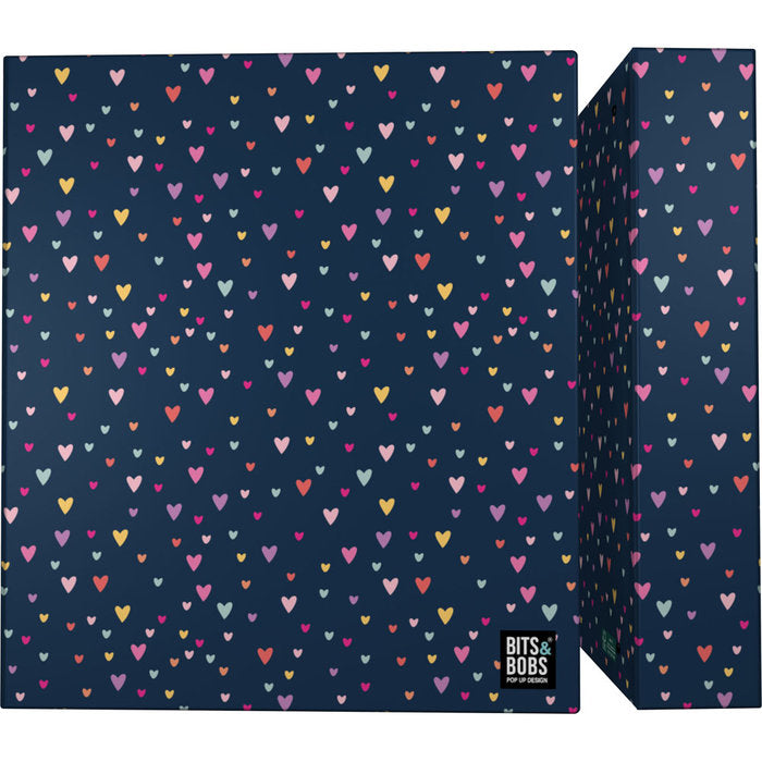 Carpeta A4 Forrada 4 Anillas 40mm B&b Hearts GRAFOPLAS DISEÑO