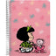 Cuaderno PP A5 80H 90G Cuadro 4 MM Mafalda 25 Baby Car GRAFOPLAS DISEÑO