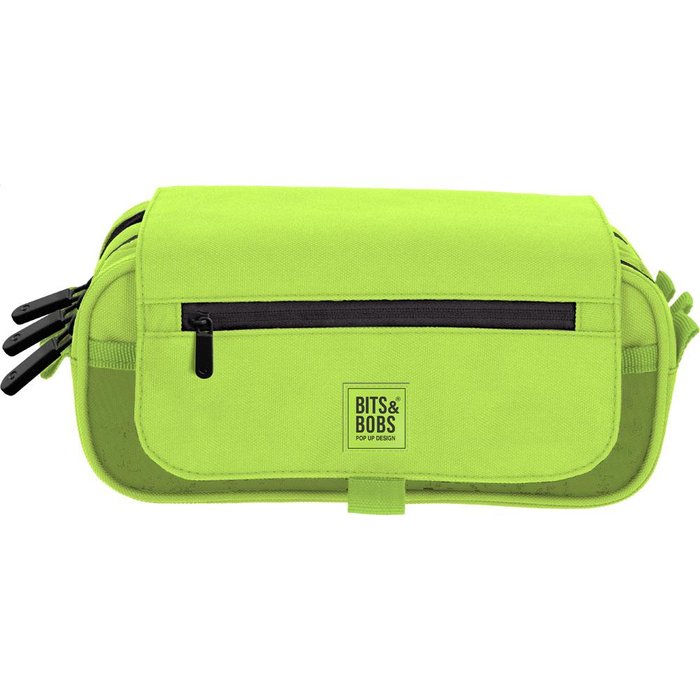 PORTATODO TRIPLE CON SOLAPA B&B FLUOR PASTEL VERDE | GRAFOPLAS DISEÑO Imagen principal del producto