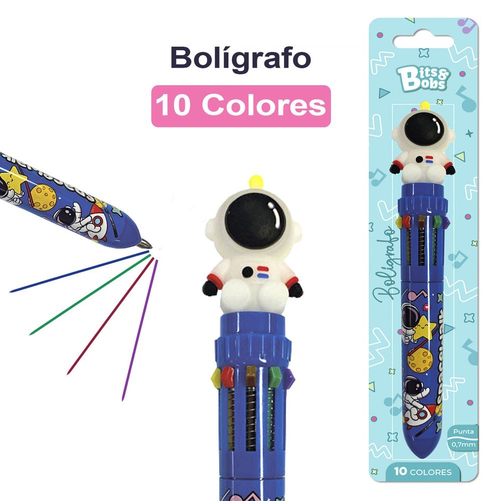 Bolígrafo 10 colores Astronaut Bits&Bobs