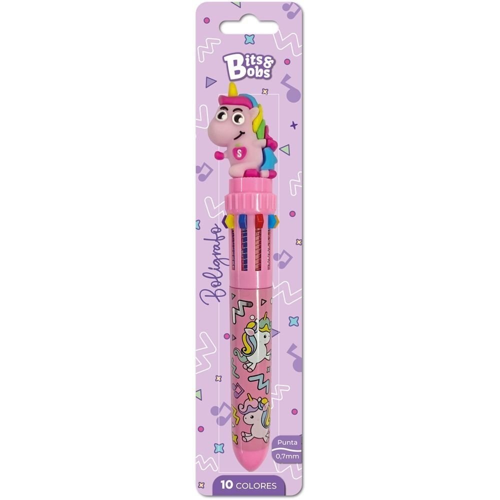 Bolígrafo 10 colores Unicornio Bits&Bobs